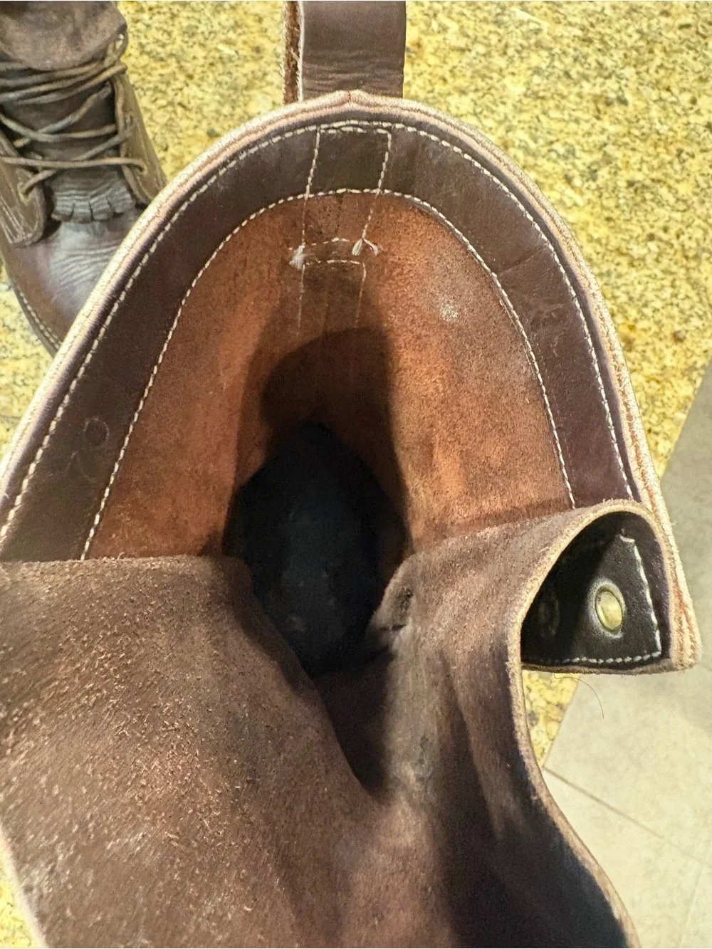 Nicks Contender handmade brown leather packer Kiltie boots Size 7C